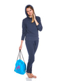 LADIES PULLOVER COTTON STRETCH HOODY