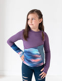 GIRLS 2-6 CUT AND SEW ACTIVE WARM-UP T
